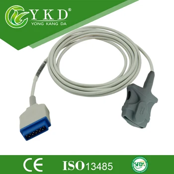 

GE Dash 2500 (oximax module) Adult Soft Tip spo2 sensor,11pins