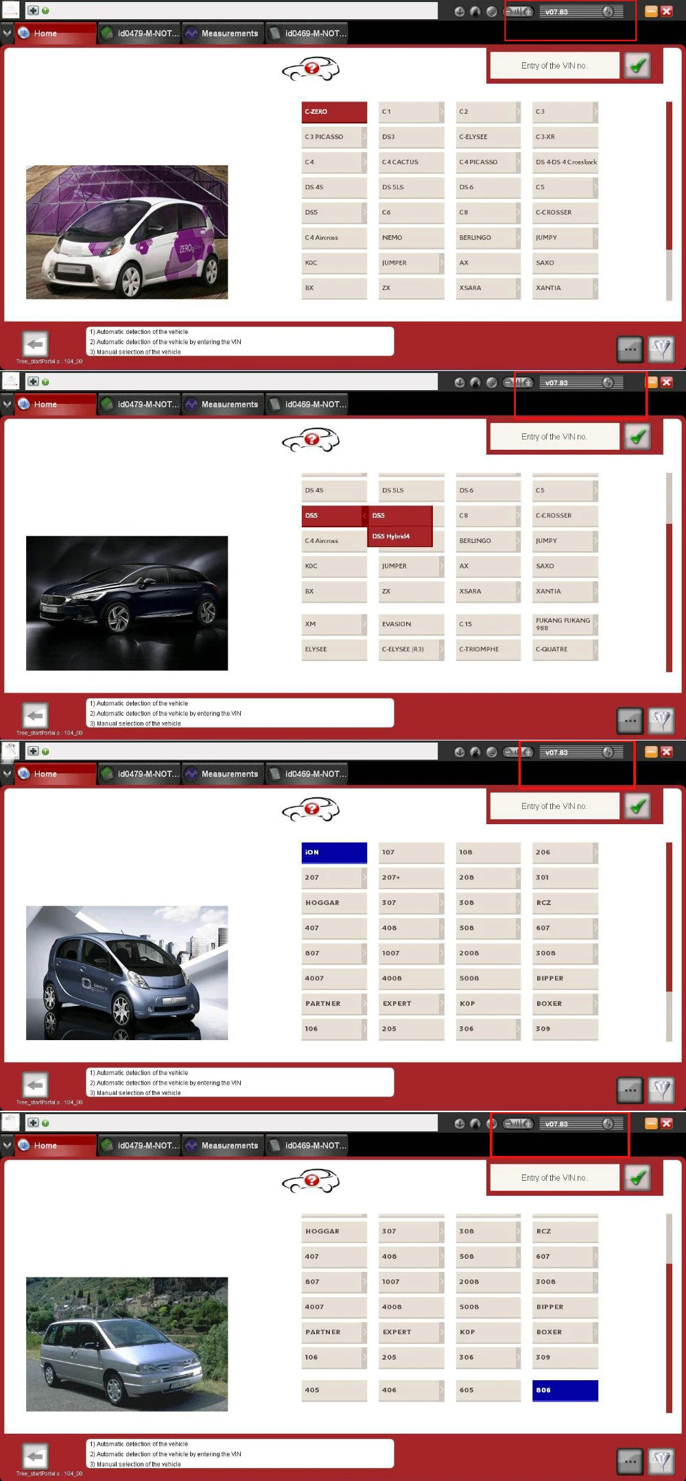 Lexia 3 car list