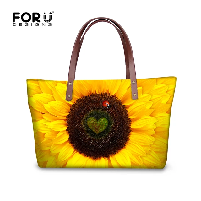 Vintage Women Handbag Casual Shoulder Bag Las Fashion Messenger Vintage Women Handbag Casual Shoulder Bag Las Fashion Messenger Female Portable Sunflower Printing