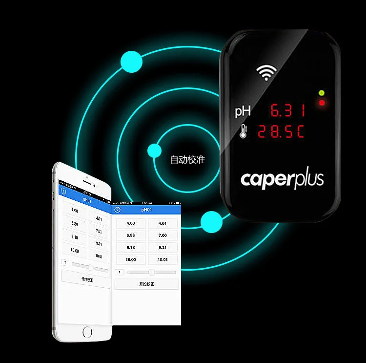 

PH temperature wifi app monitor test kit water test 2 in 1 PH aquarium fresh marine fish tank 110v~240v