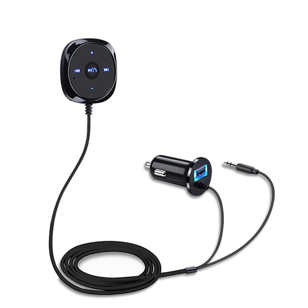 AUX Bluetooth адаптер беспроводной 3,5 мм разъем Bluetooth приемник автомобильный комплект громкой связи телефонный звонок динамик Музыка Аудио Carkit автомобильный стерео