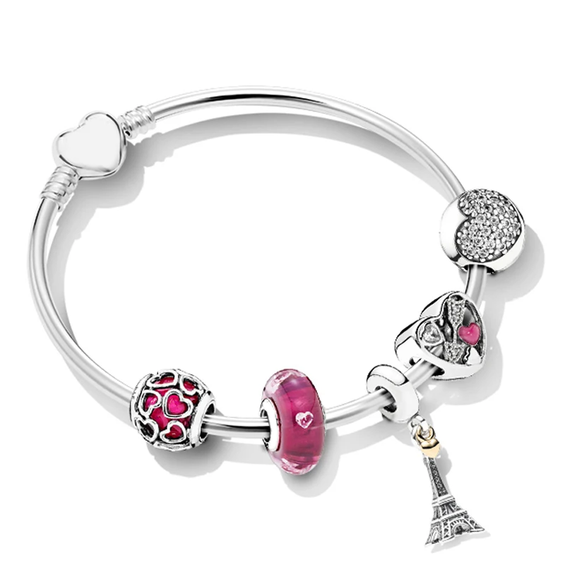 

NEW 100% 925 Sterling Silver 1:1 Brand New Original At First Sight ZT0184 Bracelet Set Women Jewelry Gift Selection