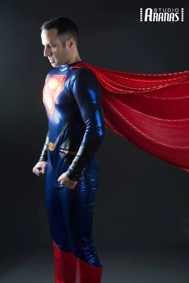 

superman costume adult man of steel costume Halloween cosplay costumes for men custom made shiny metallic Zentai Mens Bodysuit