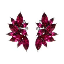 ZINI Новое поступление модные массивные ювелирные дешевые серьги-гвоздики для женщин богемные Макси разноцветные свадебные серьги