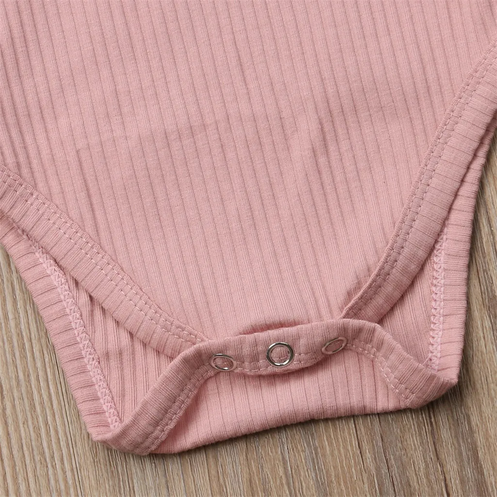 Baby Bodysuits Toddler Newborn Baby Boy Clothes Girls Boys Long Sleeve Ruched Solid Romper Body New Infant Bodysuit Clothing