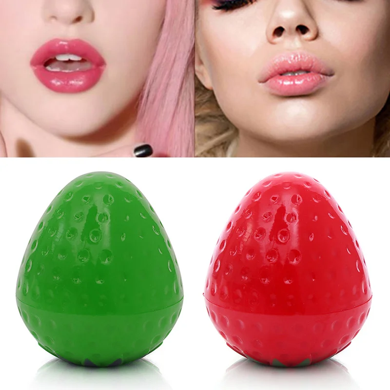 

2019 Hot Strawberry New Moisturizer Cosmetic Spherical Lip Balm Makeup Moisturizing Cute Nutritious Lip Gloss TSLM1