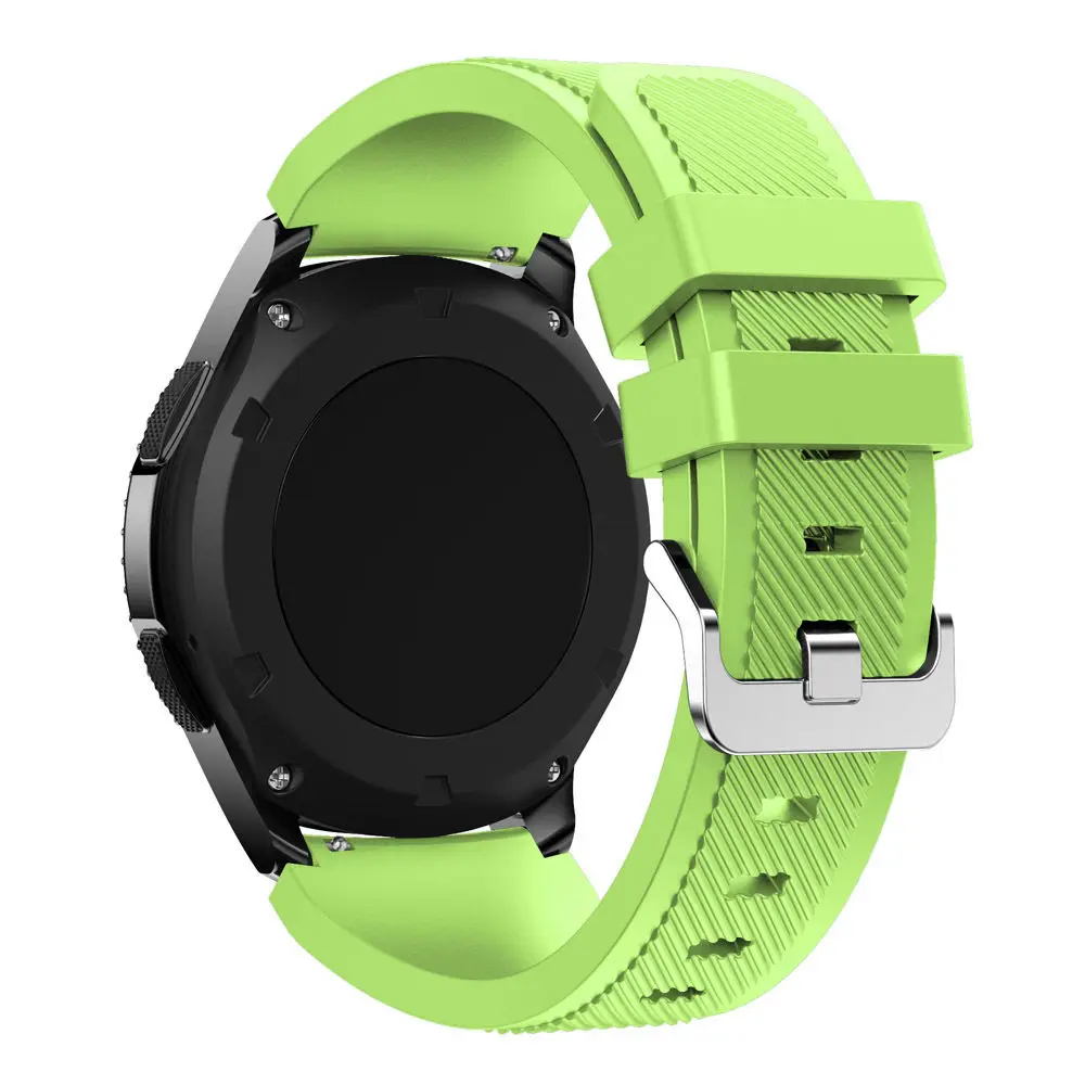 Горячая Распродажа 22 мм спортивный силиконовый ремешок для samsung gear S3 Frontier Band для gear S3 классический резиновый ремешок для часов сменный Браслет - Цвет ремешка: Green