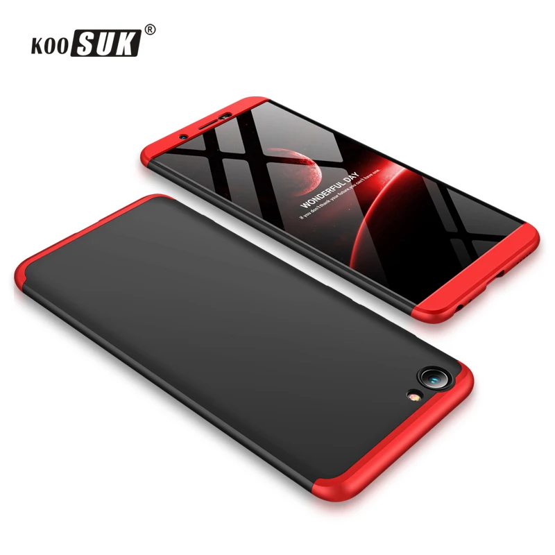 360 Full Protect Case For Vivo Y71 Case 3 in 1 Stitching Color Back Cover For VIVO Y 71 Slim