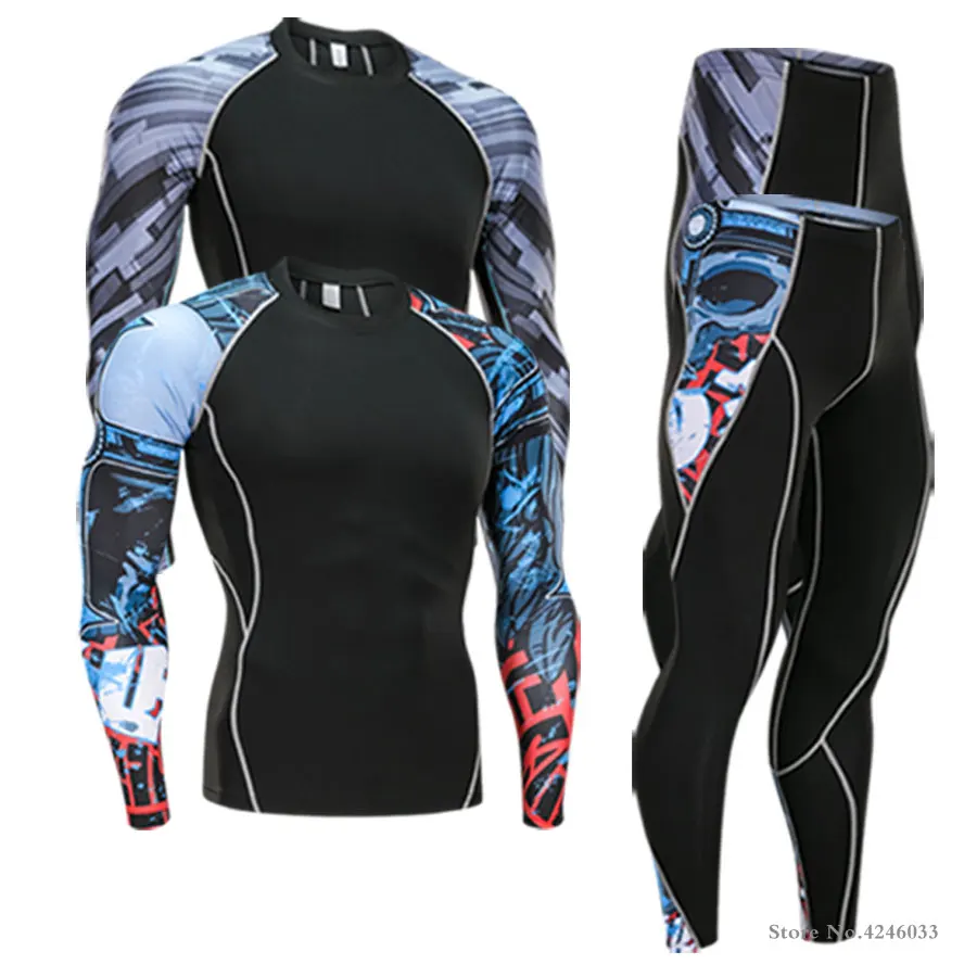2018 Brand Thermal Underwear Men underwear sets compression sport fleece sweat thermo underwear men Fitness clothing 2018 Brand Thermal Underwear Men underwear sets compression sport fleece sweat thermo underwear men Fitness clothing