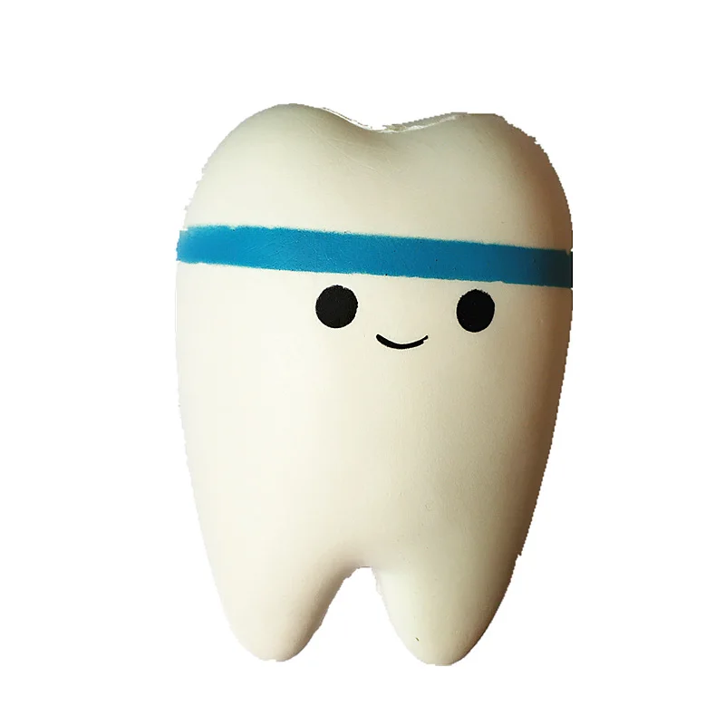 

Dummy tooth PU Squishy Slow Rising Pendant Phone Straps Charms Queeze Kid Toys Cute squishies Bread