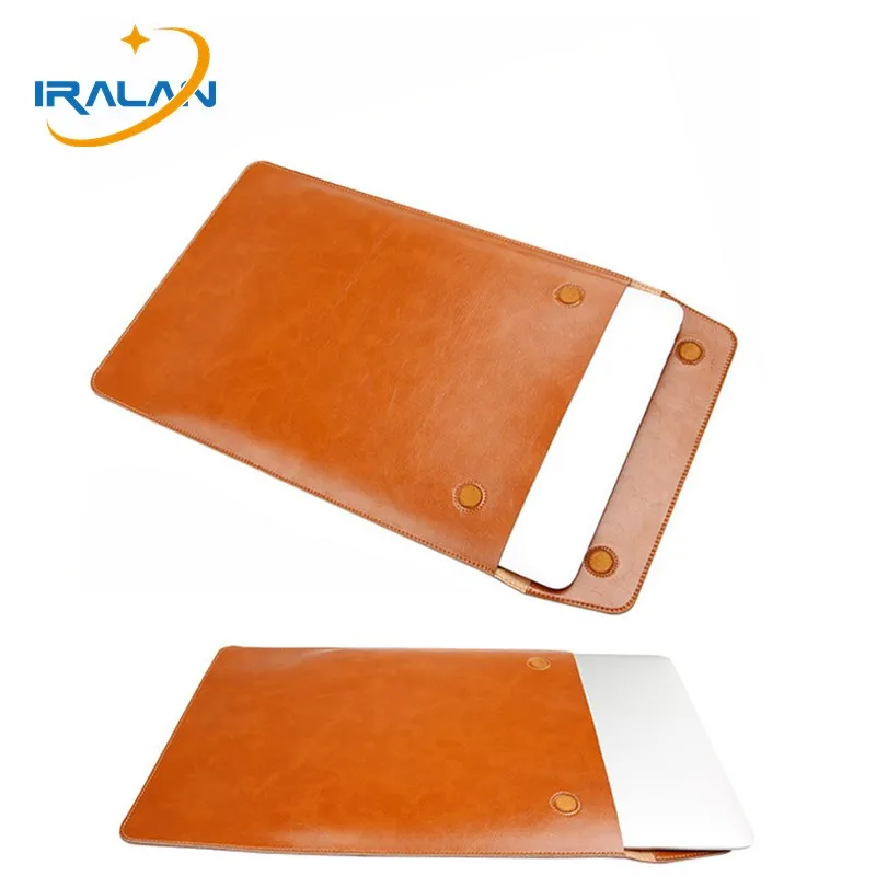 

Anti Dust PU Leather 13.3 15.4 Magnetic Adsorption Sleeve for Apple Macbook Pro 15 Case Air Retina 11 12 13 Touch Bar Laptop Bag