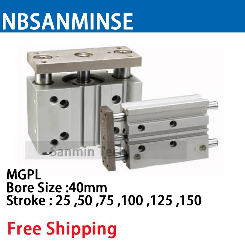 Buy MGPL Bore Size 40 Compressed Air Cylinder SMC Type