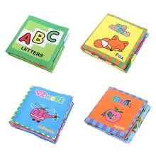 Baby Book font b Toys b font Animal Letter Vehicles Fruit Soft Cloth Book font b