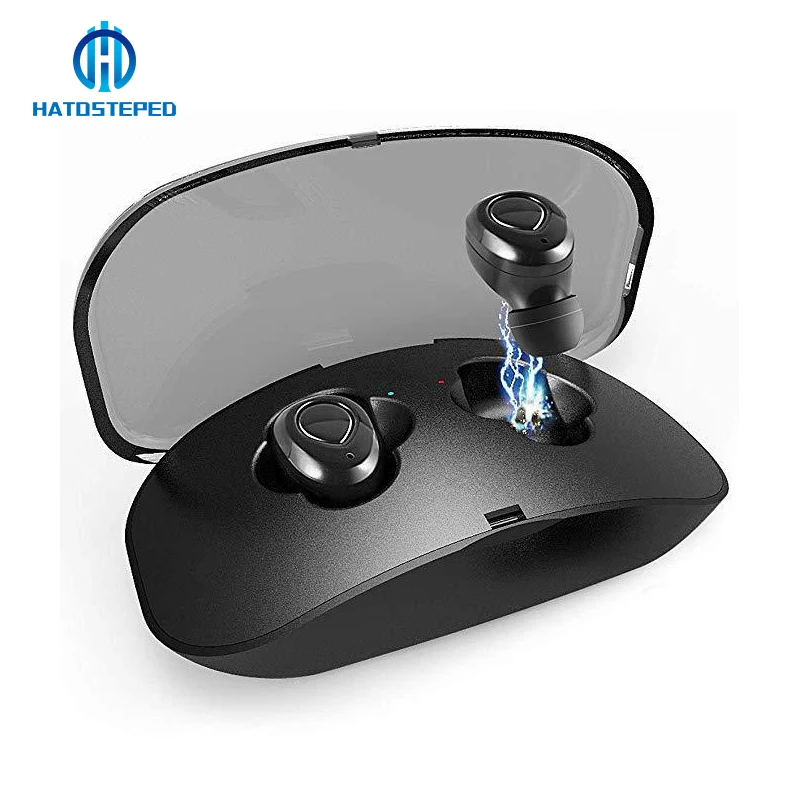 HATOSTEPED TWS Bluetooth наушники беспроводные Спортивные 5 0 гарнитура с микрофоном для iPhone