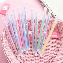 Креативная прозрачная цветная гелевая ручка с эффектом скраба для студентов, цветная ручка для рисования, инструмент для письма, офисные школьные принадлежности, подарок, 1 шт