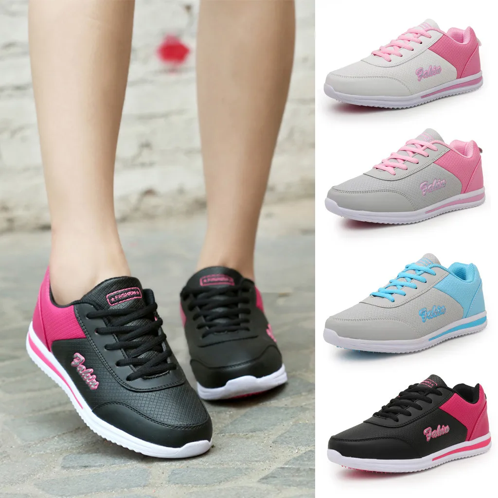 

ONTO-MATO Famous Brand Women's Ladies Fashion Flat Mixed Colors Running Sport Shoes Sneakers Dropshipping Casual schoenen