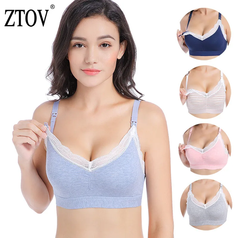 ZTOV Lace Maternity Bra Nursing Bras For Feeding Clothes for Pregnant Cotton Pregnancy Breastfeeding Underwear Bra Sleep bra