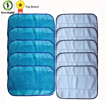

5 Wet& 5 Dry Microfiber Mopping Cloths For iRobot Braava 380 380t 320 Mint 4200 4205 5200 5200C Robot Replacement Cleaning Tool