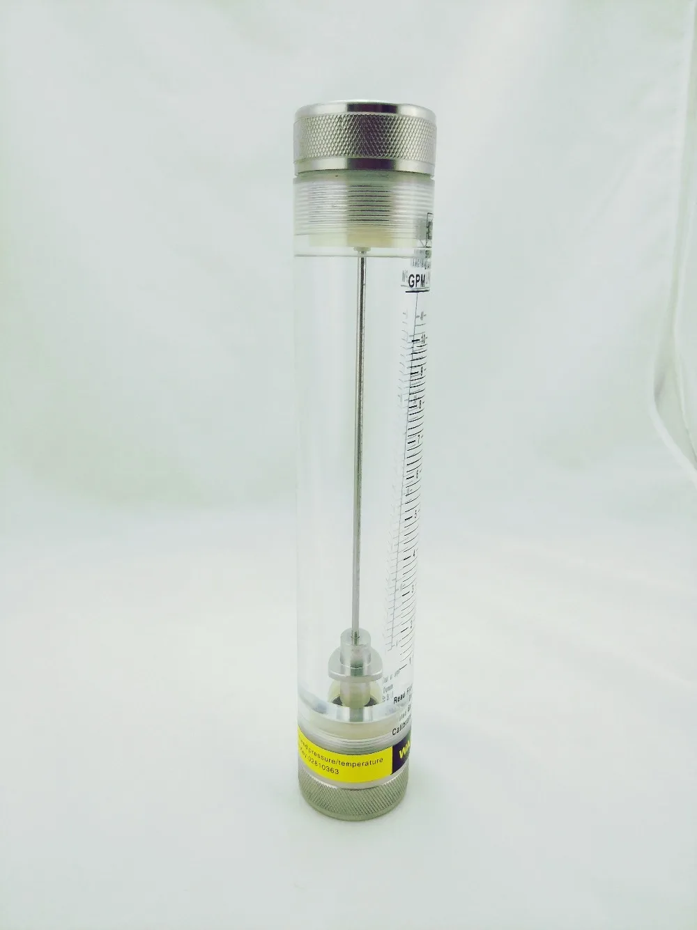 

LZM-25G Pipeline water H2O liquid /air gas acrylic rotameter industy flow meter 1"BSP or NPT stainless steel fitting