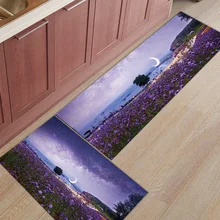 Лаванда Луна Небо природа растения грязь мусор грязи Траппер загрузки скребок для обуви аксессуары наборы пол ковры персонализированный акцент