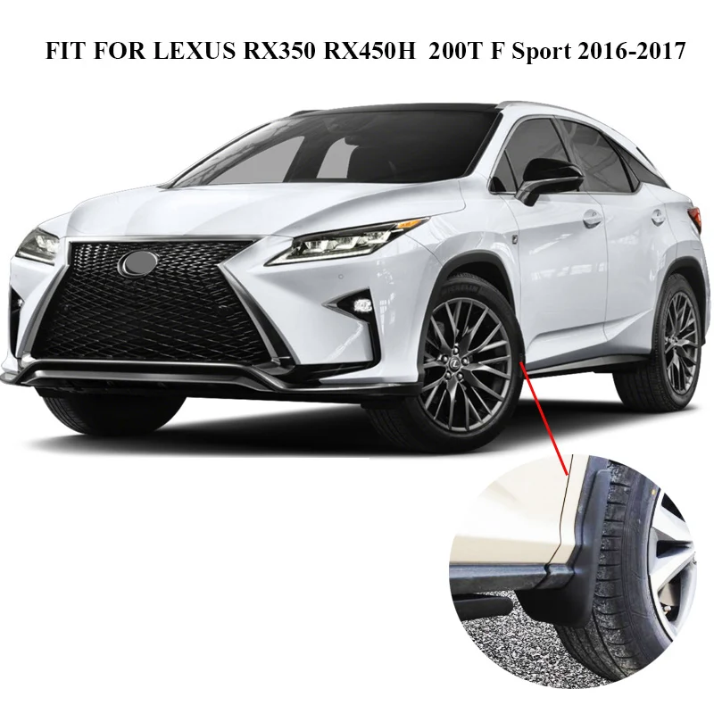 Комплект литой Брызговики для LEXUS RX RX350 RX450h RX200T RX350L Брызговики передние и задние Брызговики Fender