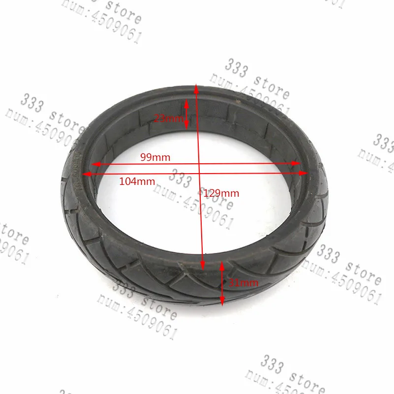 Free shipping 5 inch tires solid tyres fit 5inch Wheelbarrow electric scooter wheels Spare Parts