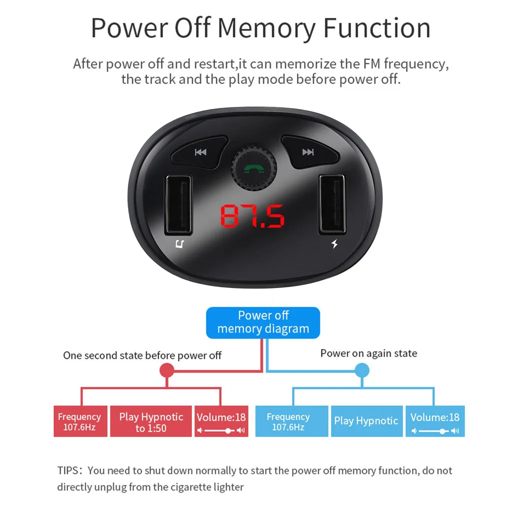 Fm-передатчик громкой связи Bluetooth гарнитура для каррег ЖК-дисплей Mp3 плеер громкой связи Bluetooth гарнитура для авто 5V 2.1A Универсальный Быстрый телефон зарядное устройство с двумя портами USB автомобильные аксессуары