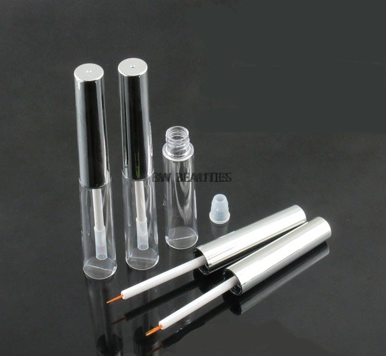 

500pcs/lot 8ml Clear Empty Eyeliner Tube, Eyelash Growth Liquid Refillable Bottle, Cosmetic Eyelash Glue Storage Tube