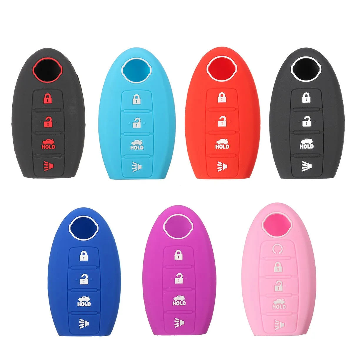Funda clave od azul claro de silicona protección llaves del coche cover control remoto