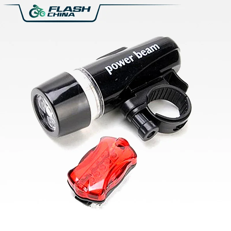 

Bicycle Light Bicycle Front Head Tail Set Safety warning 5 Led water resistant Bike Light Flashling