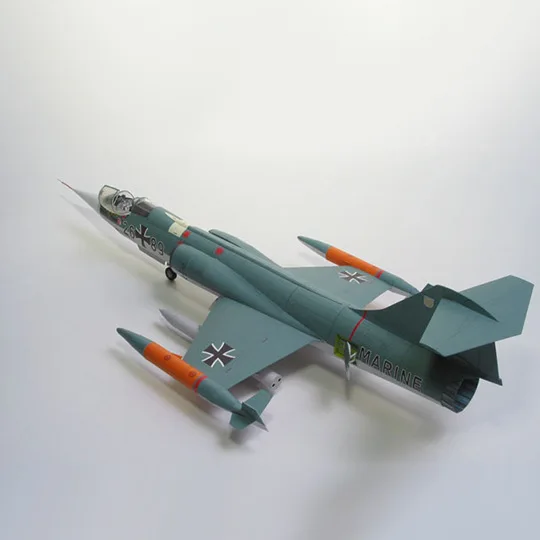 50 см 3D карта модель buliding DIY 3D F-104G истребитель бумажная модель самолет сборка ручной работы детские игрушки подарок 1:33