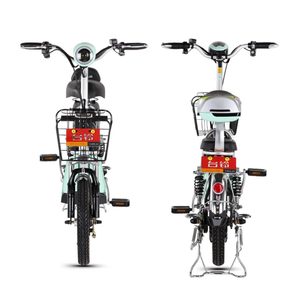 Best Electric Bikes Adults Two Wheels Electric Bicycle 16 Inch 48V 240W Portable Electric Scooter For Kids  Ladies With Child Seat 3