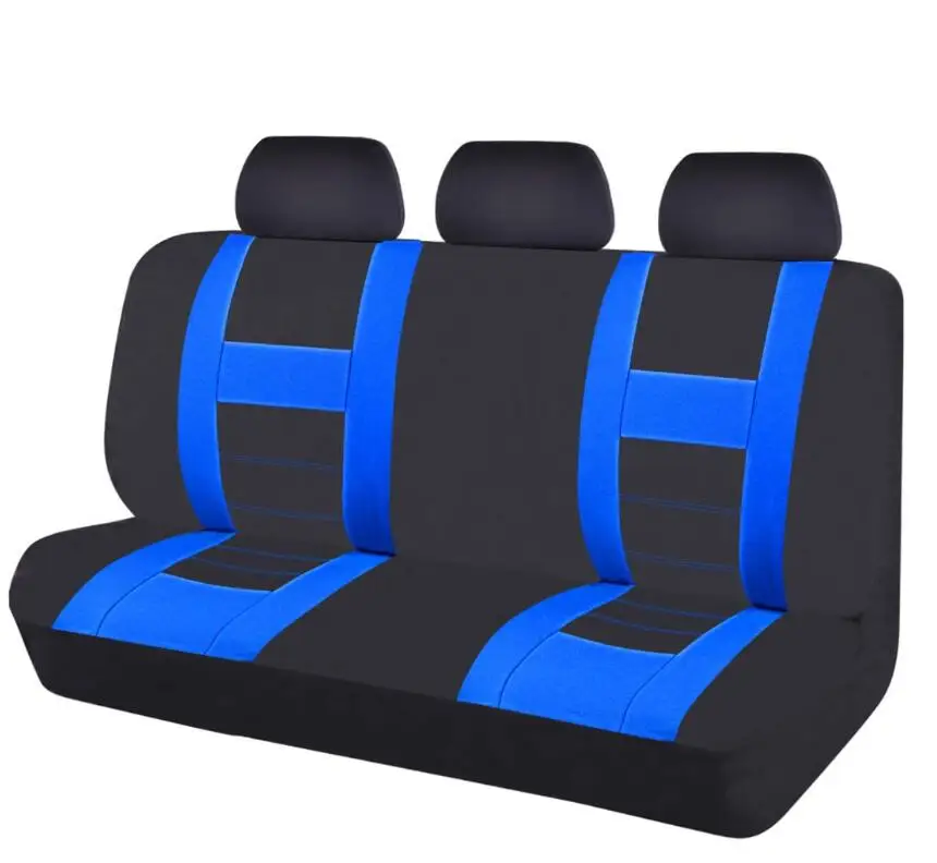 Автомобиль-Пасс новые задние автомобильные чехлы для сидений автомобиля сетчатая ткань для всех автомобилей универсальные чехлы для сидений для volkswagen - Название цвета: Black Blue
