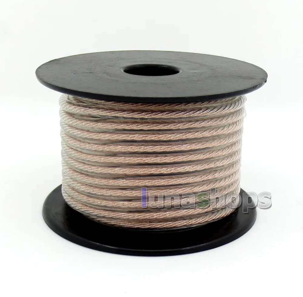 LN005918 3m Bulk OCC+ Silver Plated Mixed Bulk 4 Cores 68pcs Single Wire DIY Earphone Cable Litz cable