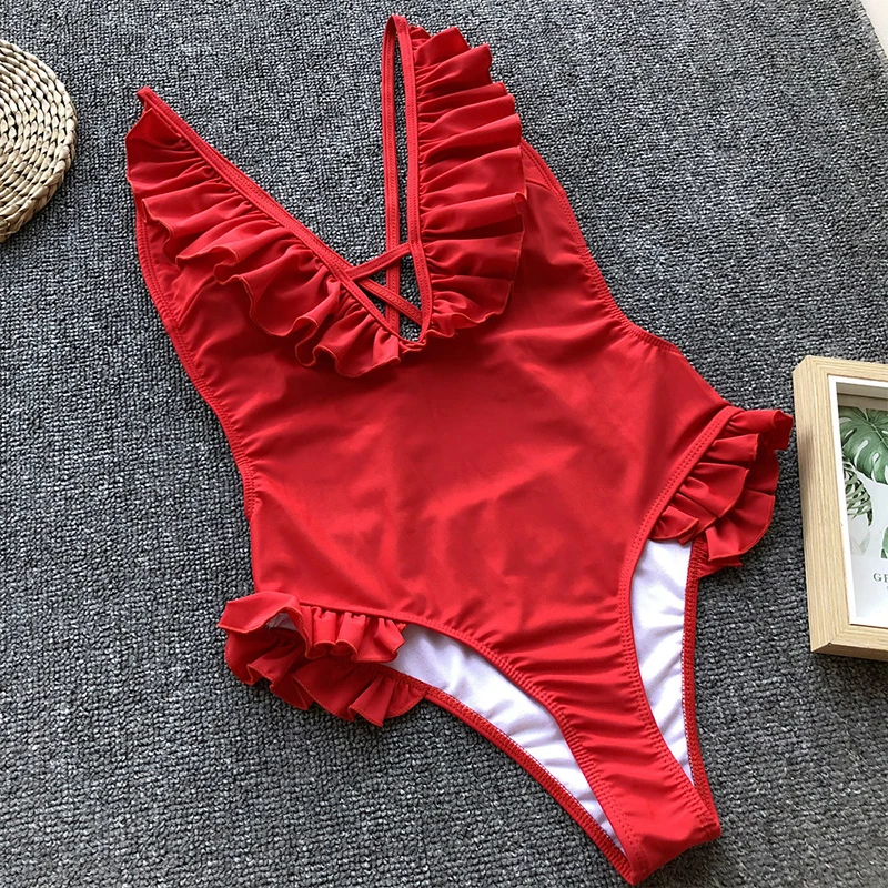 Женский купальник бикини Misswim винтажный монокини с v образным вырезом пуш ап