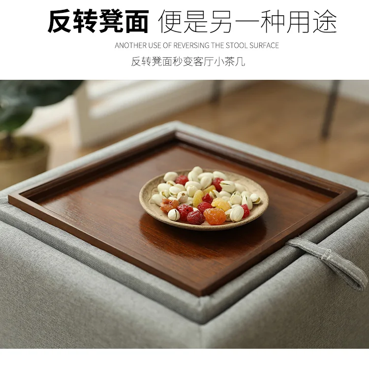 Stool Fashion Shoes Multifunctional Storage Coffee Table Sofa Simple Modern Creative Shoes Bench Footstools Wooden Step Ladder
