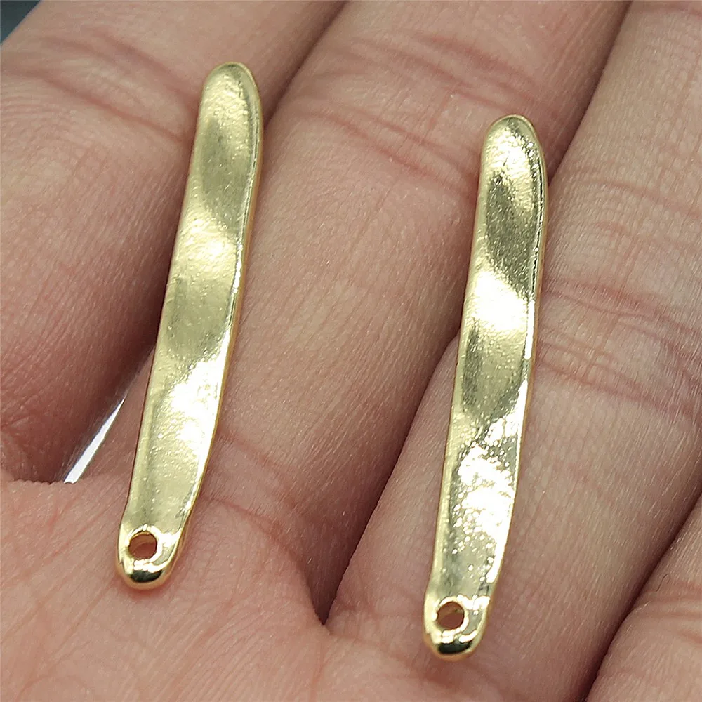 

KC Gold Color Zinc Alloy Material 5x36mm Geometric Ear Hooks Earring Wires Handmade Women Earrings Findings 6/pcs