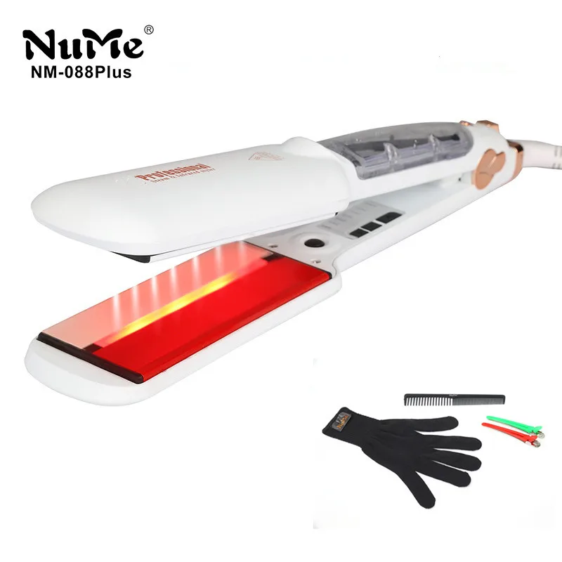 Professional Steam Hair Straightener Ceramic Vapor Infrared Heating Flat Iron Steampod Salon 2 Inch Styling Tool Wet Hairstyler huismerk kopen in de aanbieding Professional Steam Hair Straightener Ceramic Vapor Infrared Heating Flat Iron Steampod Salon 2 Inch Styling Tool Wet Hairstyler huismerk kopen in de aanbieding
