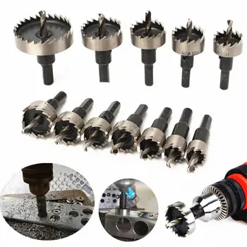 

12pcs Hole Saw Tooth Kit HSS Steel Core Drill Bit Set Cutter Tool For Metal Wood Alloy Core Drill Bit sets Tool Accessories