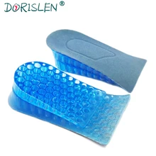 Dorislen каблук для увеличения роста Стельки 2 слоя 3,5 см силиконовыми накладками 200 пара/лот