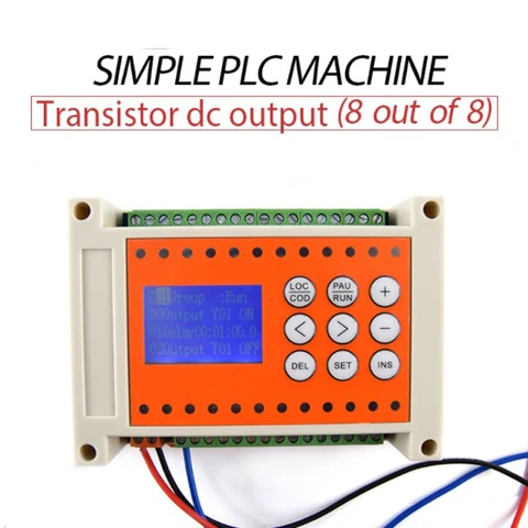 Máquina do Tempo Saída de Relé Fora de 8 Programável Simples Plc 8