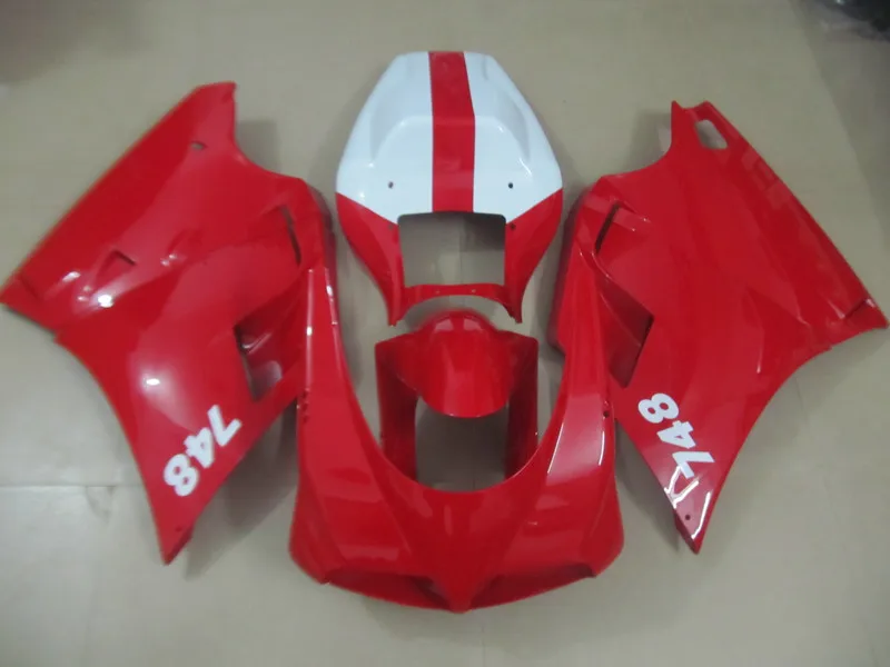 Комплект обтекателей DUCATI Mold для 748 996 998 03 04 05 916 2003 2005 красные белые Обтекатели + 7