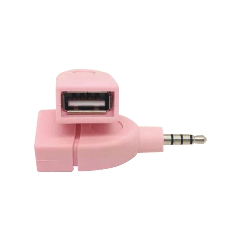 2 шт./компл. USB 2,0 Женский до 3,5 мм штекер с разъемом подачи внешнего сигнала AUX прочный автомобильный разъем Jack конвертер адаптер для автомобиля MP3