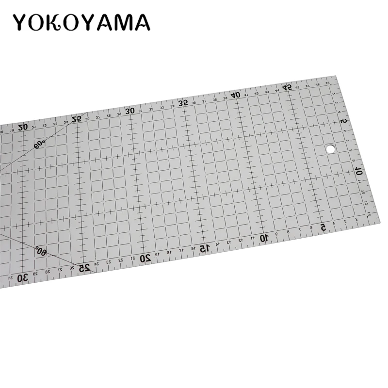 YOKOYAMA 15*50 см Швейные Лоскутные ножки портновские линейки для резки ткани высококачественная акриловая многофункциональная линейка для одежды