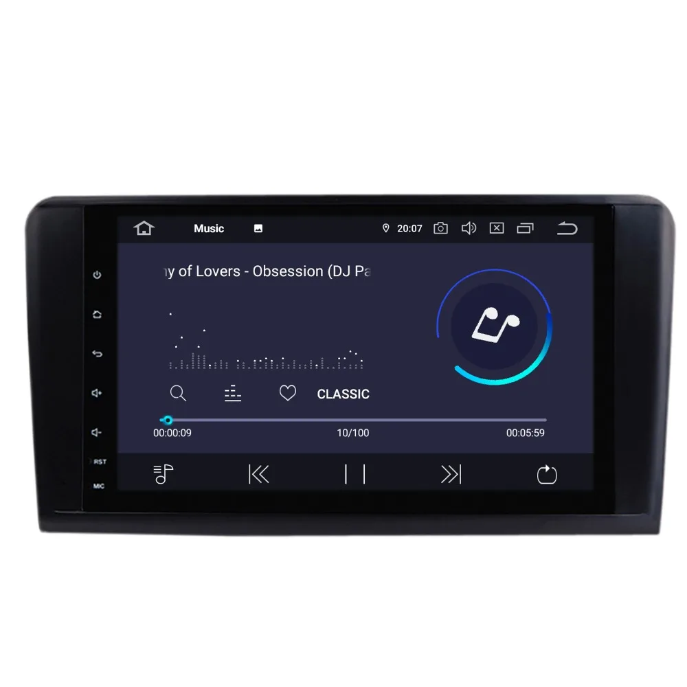 COIKA 4 ядра Android 9,0 Системы Автомагнитола для Mercedes-benz ML W164(M300/ML350/ML450/ML500) gps Navi WI-FI OBD 2+ 16G DVR