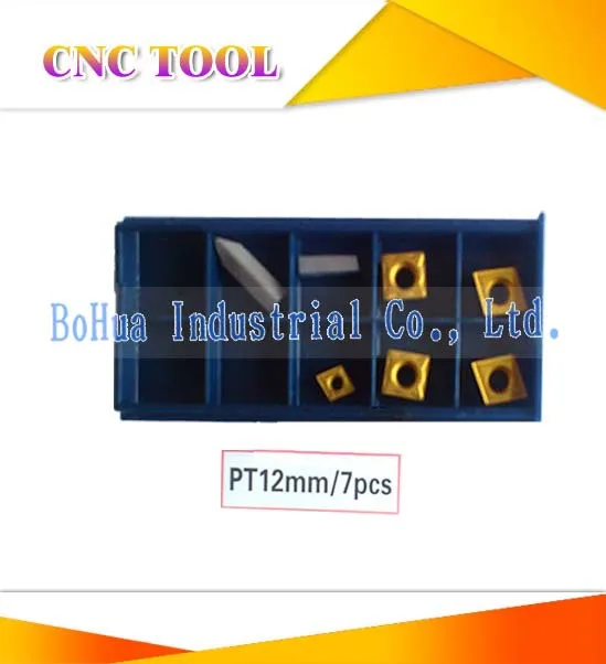 Insert 7pcs for 12mm Titanium indexable carbide cuter tool set, 7pcs