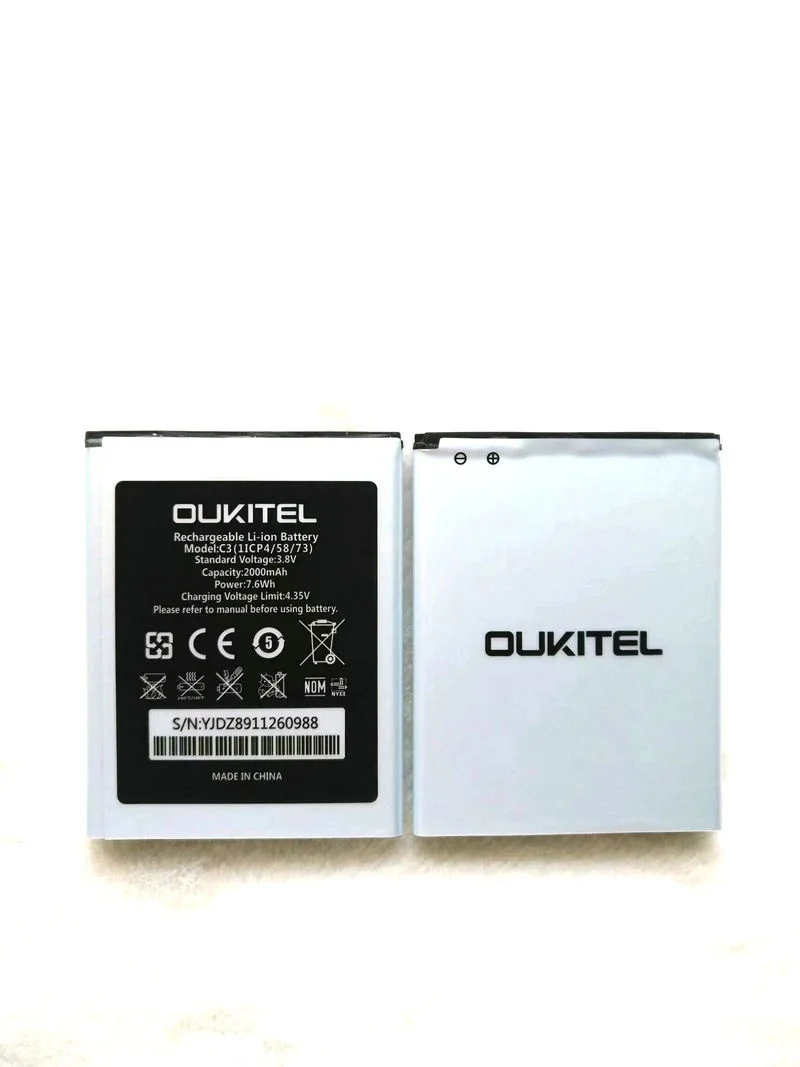 QCKBST 2000mAh C3 батарея Замена для OUKITEL сотовый телефон оригинальная замена батареи в