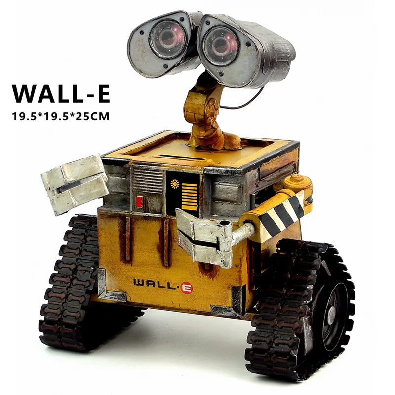 Robot de pared modelo de película de acero laminado en frío figura de acción de Metal muñeca de juguete Robot personal hecho a mano manualidades juguetes figuras de pared E