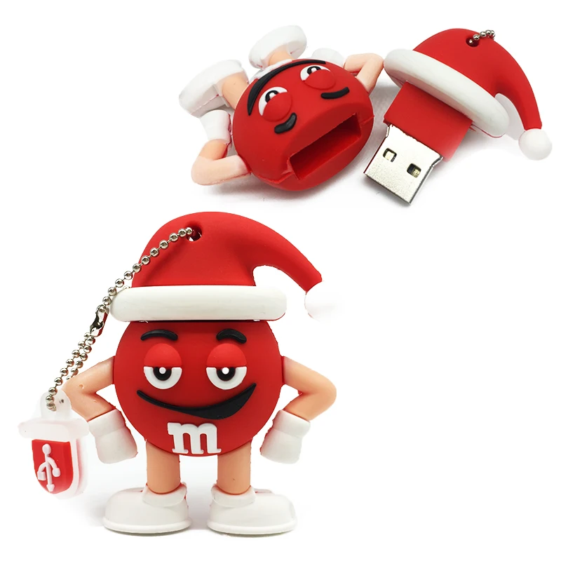 usb flash drive 64gb usb stick 32gb pen drive 16gb pendrive 128gb usb 2.0 8gb 4gb M&m's Chocolate MR Bean Cartoon Christmas gift