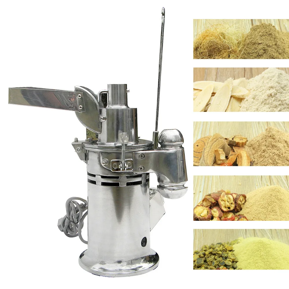 

220V 1000W Herb Mill Grinder Grinding Pulverizer Hammer 10-20kg/hour Crusher Food Processor Grinder Machine
